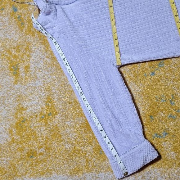 Oscar de la Renta violet S/M house coat/ robe - Picture 11 of 11